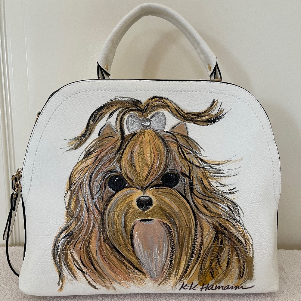 Satchels with Painting Yorkie